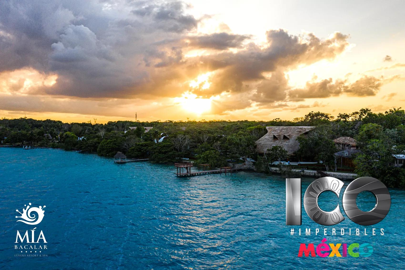 Mía Bacalar Luxury Resort & Spa triunfa en "Los 100 imperdibles de México"