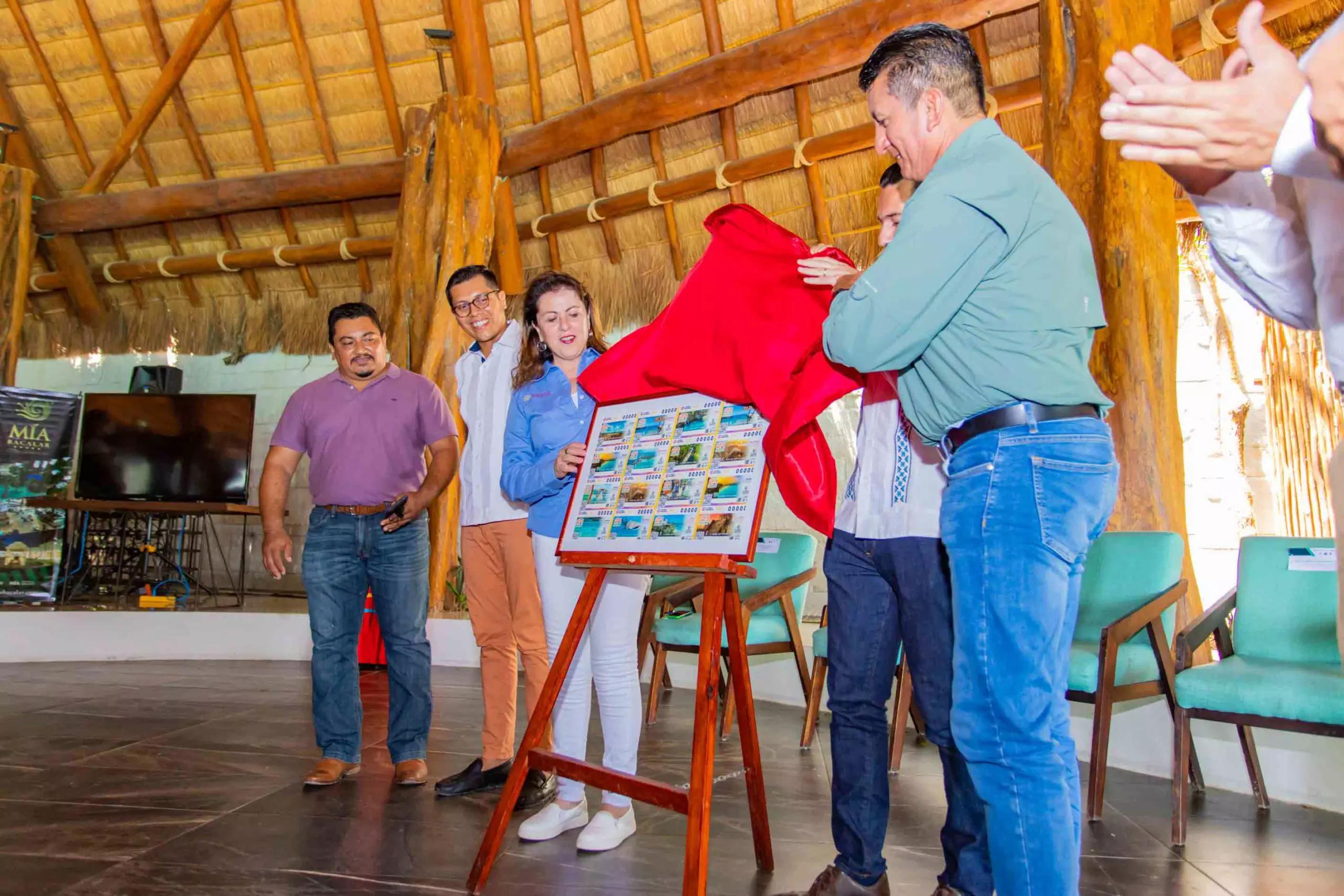 MÍA Bacalar hosts the Unveiling of the new commemorative tickets of the National Lottery: “Magics Towns of Quintana Roo"